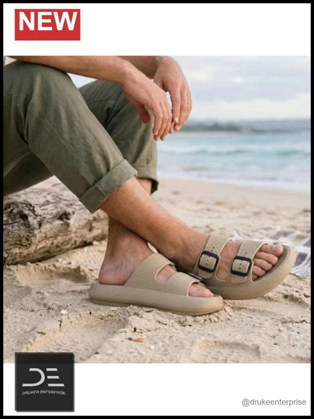 Thick Sole EVA Adjustable Buckle Sandals for Men Women